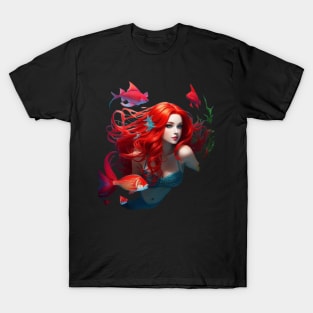 Floating Redhead Mermaid T-Shirt